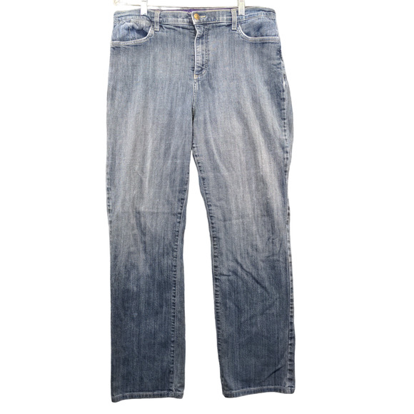 Not Your Daughter's Women's Jeans Straight Leg Blue Plus 16 Lift Tuck Technology - Picture 1 of 16